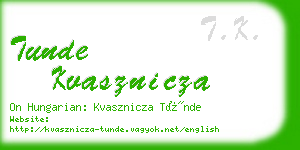 tunde kvasznicza business card